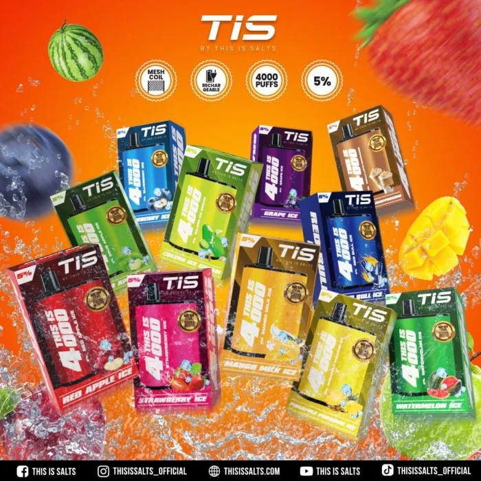 THIS IS 4000 TIS DISPOSABLE 4000 PUFFS POD
