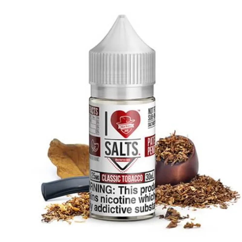 I LOVE SALTS BY MAD HATTER - CLASSIC TOBACCO - 30ML