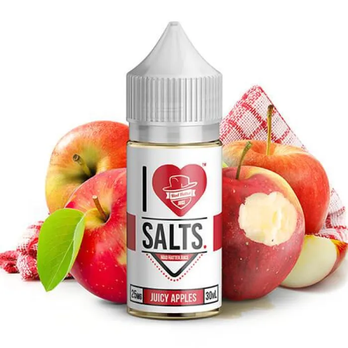 I LOVE SALTS BY MAD HATTER - JUICY APPLES - 30ML