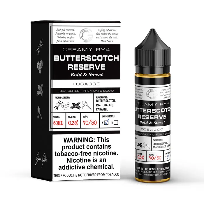 GLAS BASIX BSX SERIES - BUTTERSCOTCH RESERVE - 60ML