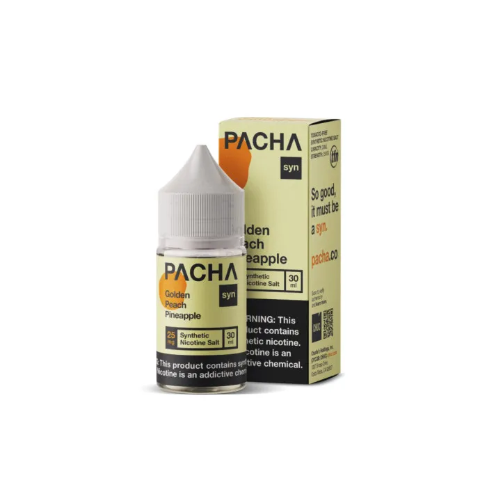 PACHAMAMA SYN SALTS TFN - GOLDEN PEACH PINEAPPLE - 30ML