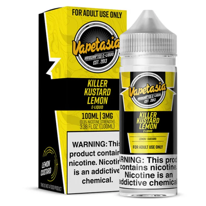 VAPETASIA - KILLER KUSTARD LEMON - 100ML