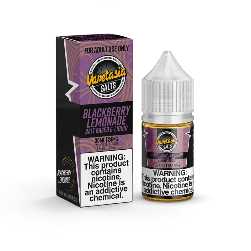 VAPETASIA EJUICE SALTS - BLACKBERRY LEMONADE - 30ML