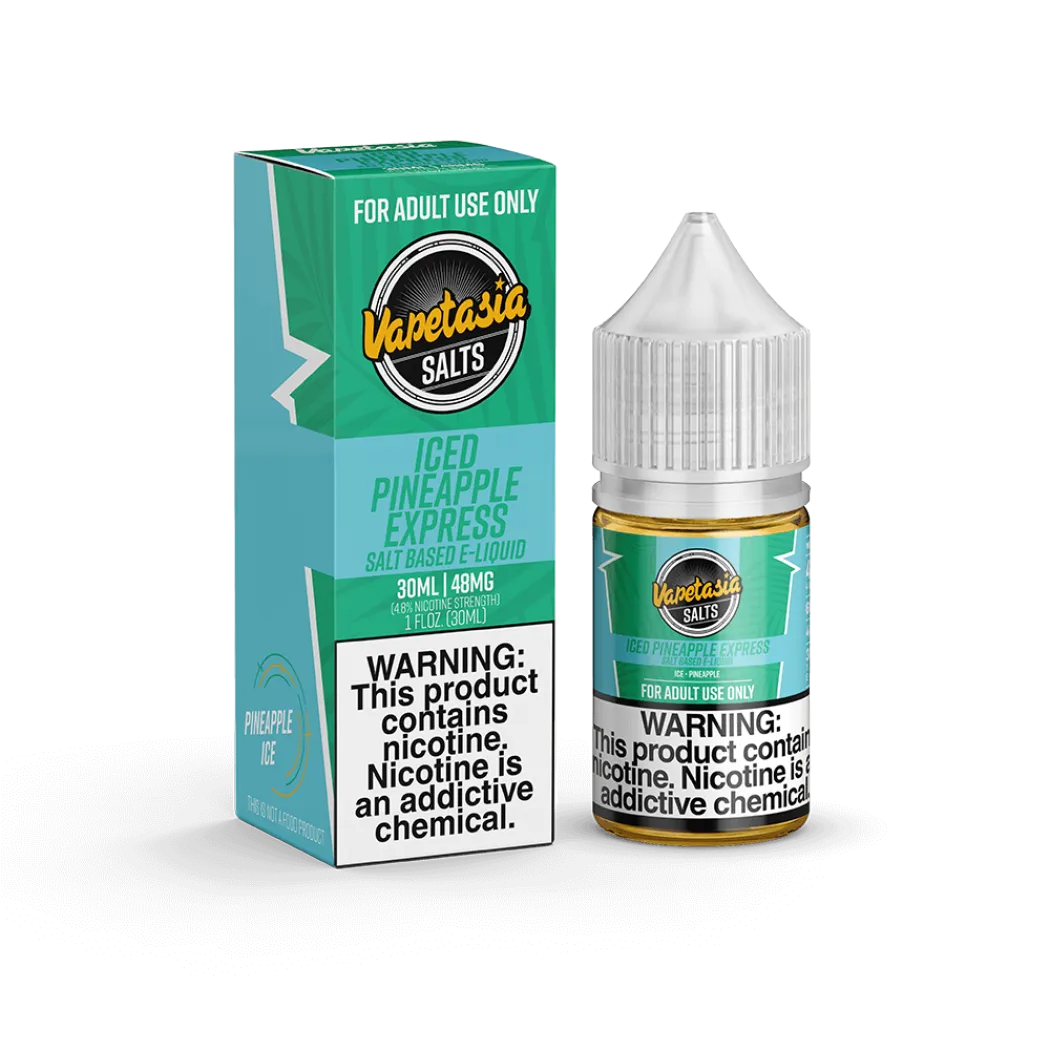 VAPETASIA EJUICE SALTS - ICED PINEAPPLE EXPRESS - 30ML