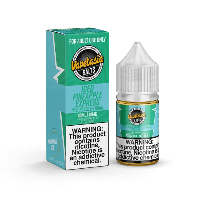 VAPETASIA EJUICE SALTS - ICED PINEAPPLE EXPRESS - 30ML