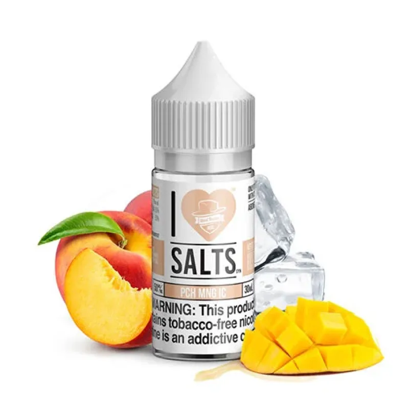 I LOVE SALTS BY MAD HATTER - PEACH MANGO ICE - 30ML I LOVE SALTS BY MAD HATTER - PEACH MANGO ICE - 30ML
