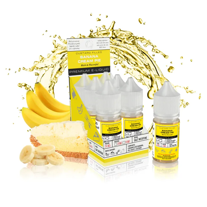 GLAS BASIX BSX NIC SALTS - BANANA CREAM PIE - 30ML