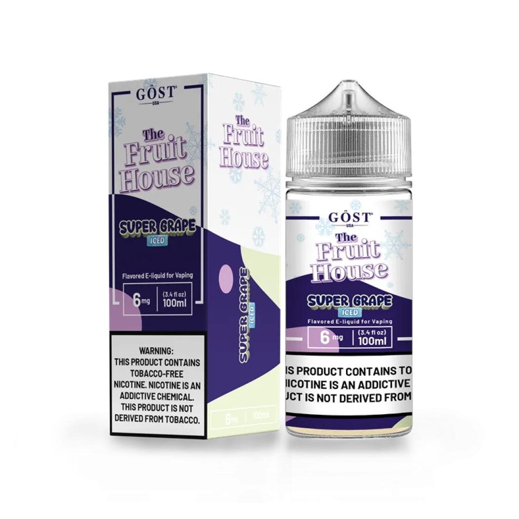 THE FRUIT HOUSE BY GOST VAPOR - SUPER GRAPE ICE - 100ML