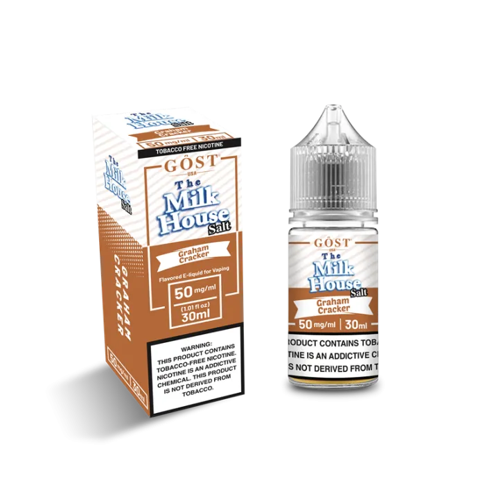 THE MILK HOUSE SALT BY GOST VAPOR - GRAHAM CRACKER SALT - 30ML