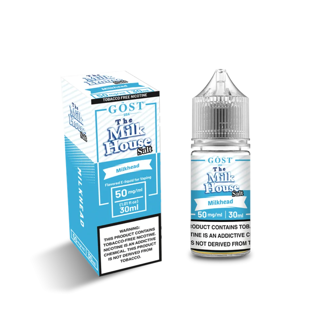 THE MILK HOUSE SALT BY GOST VAPOR - MILKHEAD SALT - 30ML