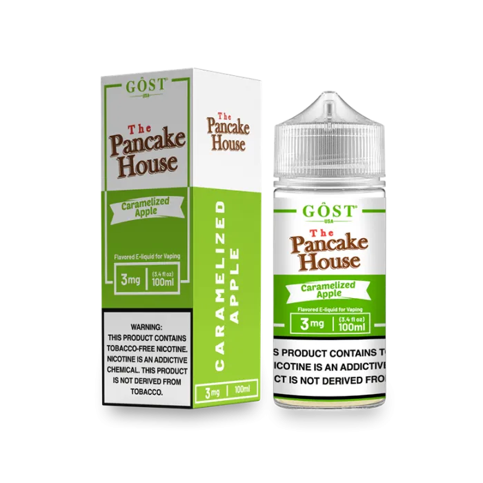 THE PANCAKE HOUSE BY GOST VAPOR - CARAMELIZED APPLE - 100ML THE PANCAKE HOUSE BY GOST VAPOR - CARAMELIZED APPLE - 100ML