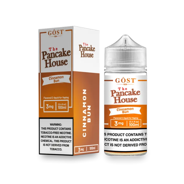 THE PANCAKE HOUSE BY GOST VAPOR - CINNAMON BUN - 100ML
