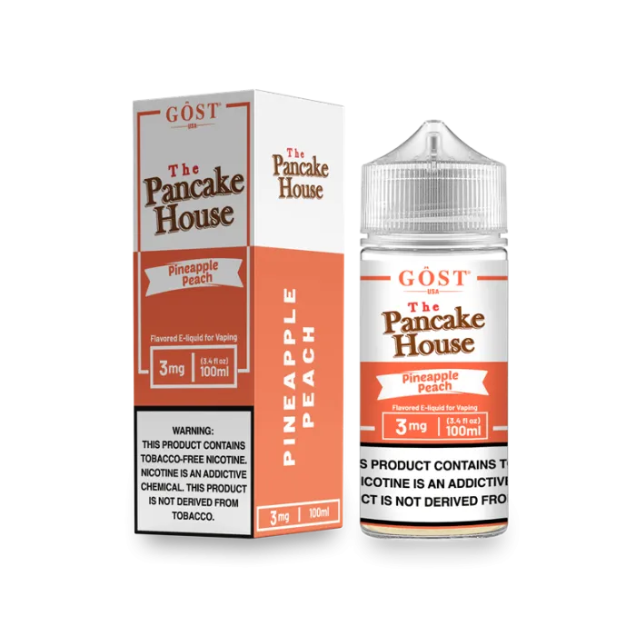 THE PANCAKE HOUSE BY GOST VAPOR - PINEAPPLE PEACH - 100ML