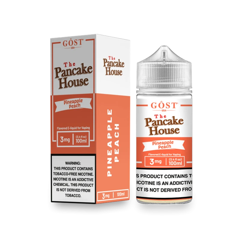 The Pancake House by GOST Vapor - Pineapple Peach - 100ml The Pancake House by GOST Vapor - Pineapple Peach - 100ml