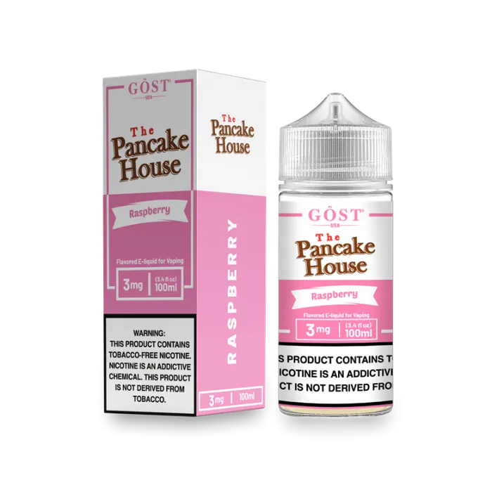 THE PANCAKE HOUSE BY GOST VAPOR - RASPBERRY - 100ML THE PANCAKE HOUSE BY GOST VAPOR - RASPBERRY - 100ML