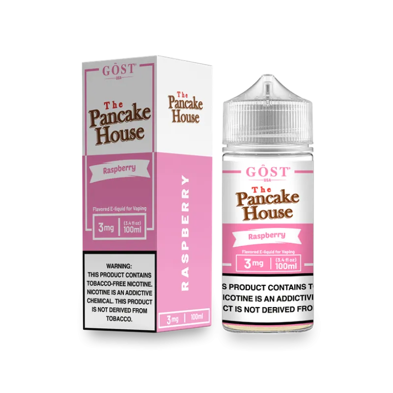 THE PANCAKE HOUSE BY GOST VAPOR - RASPBERRY - 100ML THE PANCAKE HOUSE BY GOST VAPOR - RASPBERRY - 100ML