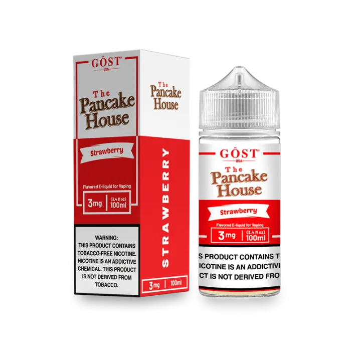THE PANCAKE HOUSE BY GOST VAPOR - STRAWBERRY - 100ML