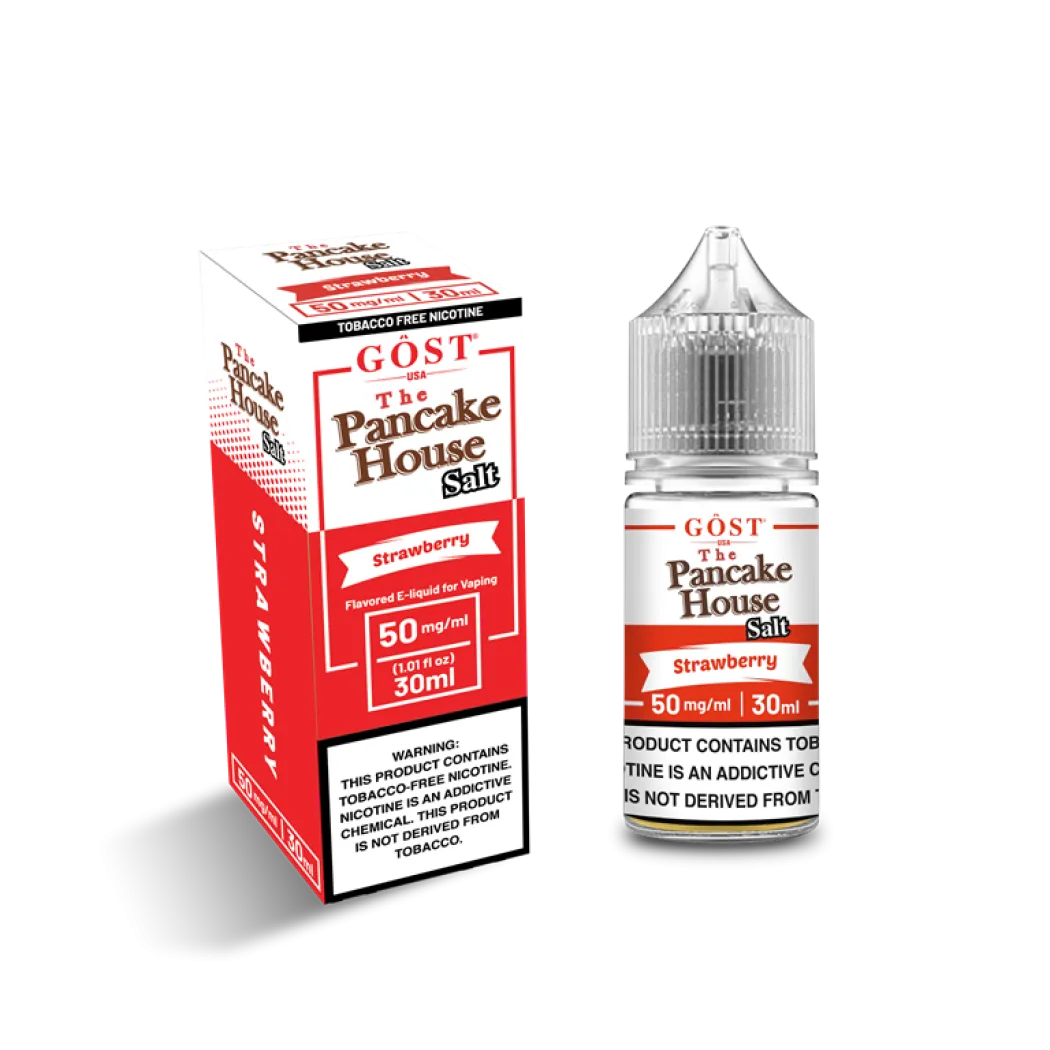 THE PANCAKE HOUSE SALT BY GOST VAPOR - STRAWBERRY SALT - 30ML