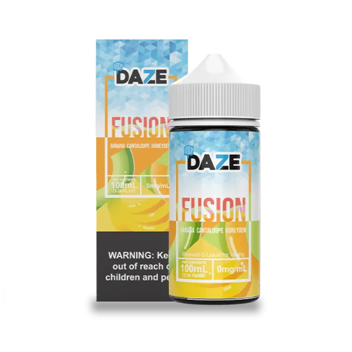 7DAZE FUSION TFN - BANANA CANTALOUPE HONEYDEW ICED - 100ML 7DAZE FUSION TFN - BANANA CANTALOUPE HONEYDEW ICED - 100ML