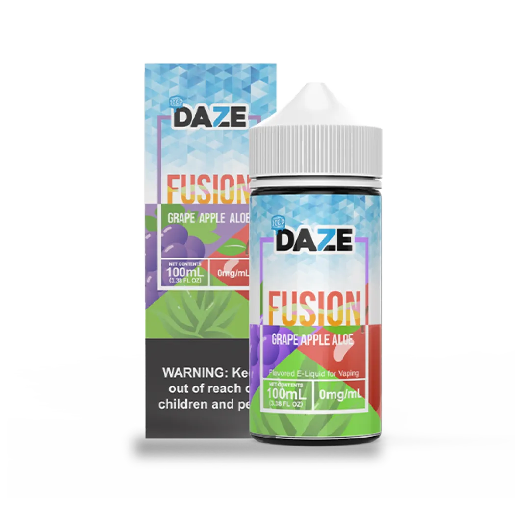 7DAZE FUSION TFN - GRAPE APPLE ALOE ICED - 100ML