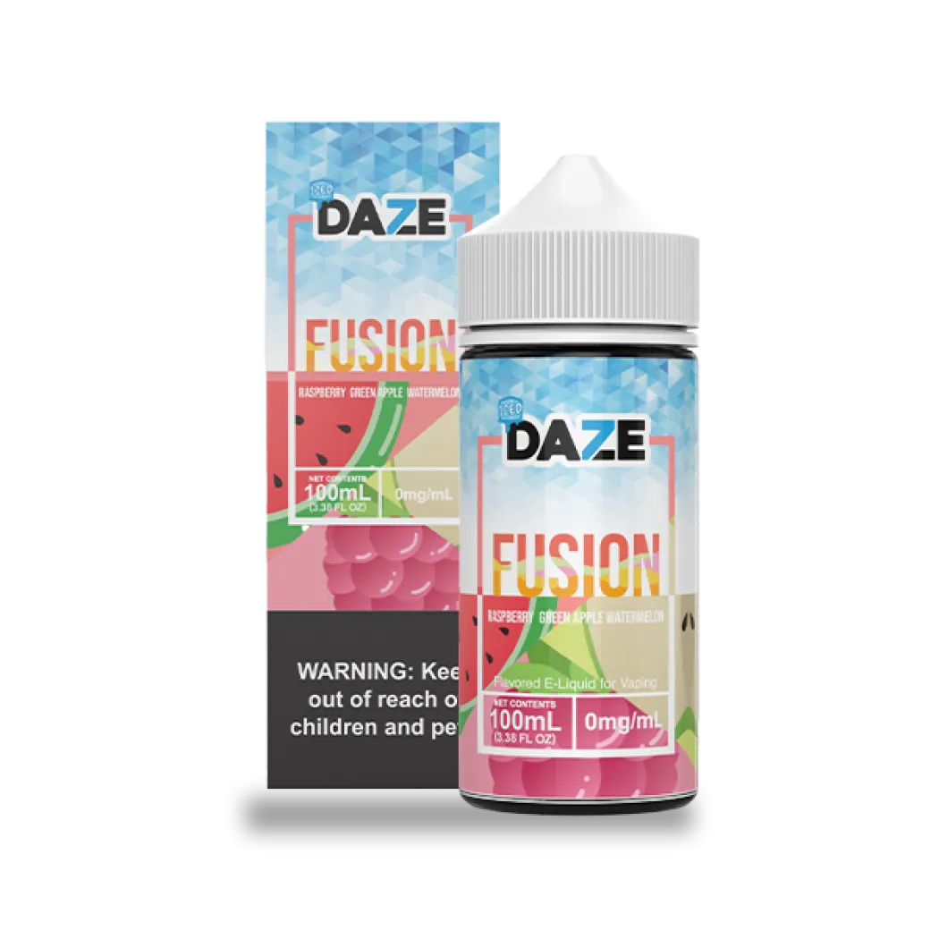 7DAZE FUSION TFN - RASPBERRY GREEN APPLE WATERMELON ICED - 100ML