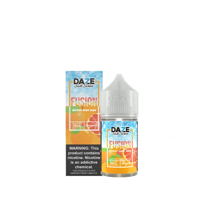 7DAZE FUSION TFN SALT - GRAPEFRUIT ORANGE MANGO ICED - 30ML