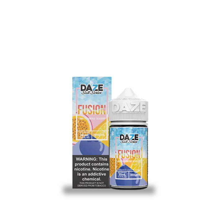 7DAZE FUSION TFN SALT - LEMON PASSIONFRUIT BLUEBERRY ICED - 30ML 7DAZE FUSION TFN SALT - LEMON PASSIONFRUIT BLUEBERRY ICED - 30ML