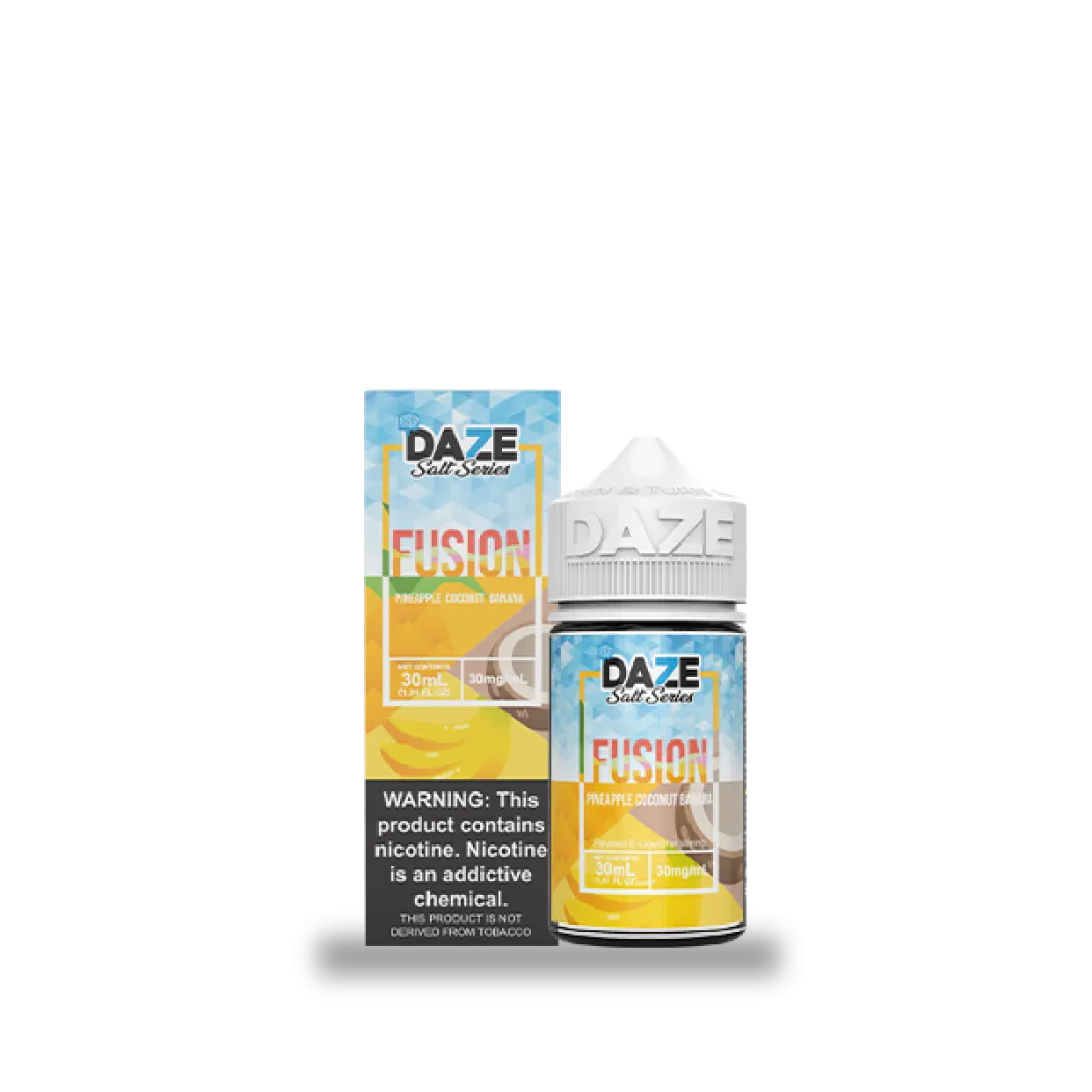 7DAZE FUSION TFN SALT - PINEAPPLE COCONUT BANANA ICED - 30ML