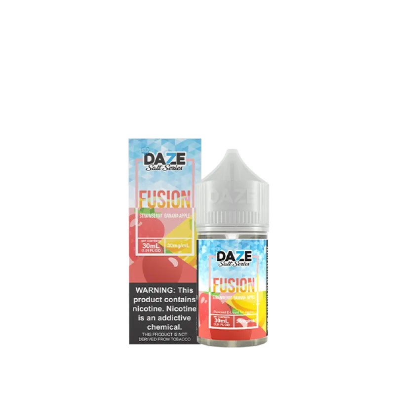 7DAZE FUSION TFN SALT - STRAWBERRY BANANA APPLE ICED - 30ML