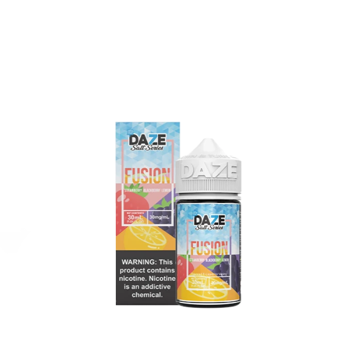 7Daze Fusion TFN Salt - Strawberry Blackberry Lemon Iced - 30ml
