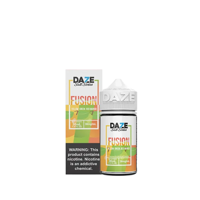 7DAZE FUSION TFN SALT - YELLOW GREEN RED MANGO - 30ML