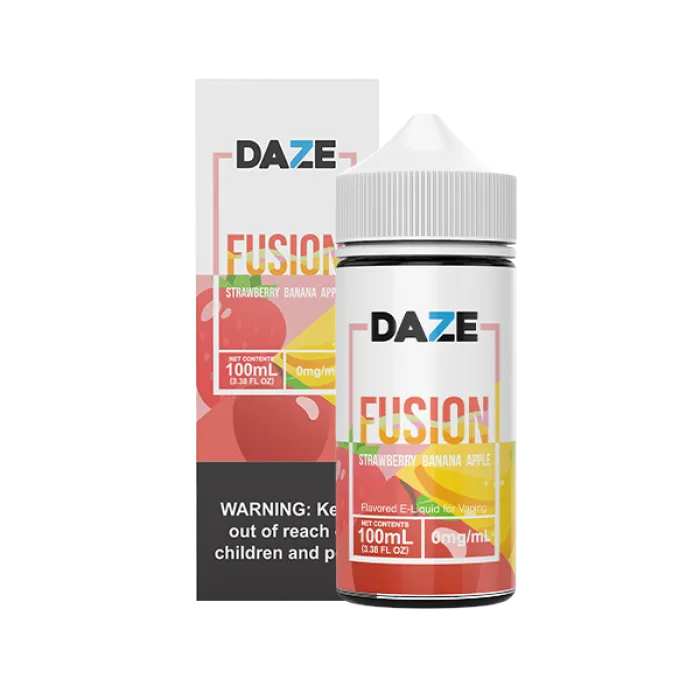 7DAZE FUSION TFN - STRAWBERRY BANANA APPLE - 100ML 7DAZE FUSION TFN - STRAWBERRY BANANA APPLE - 100ML