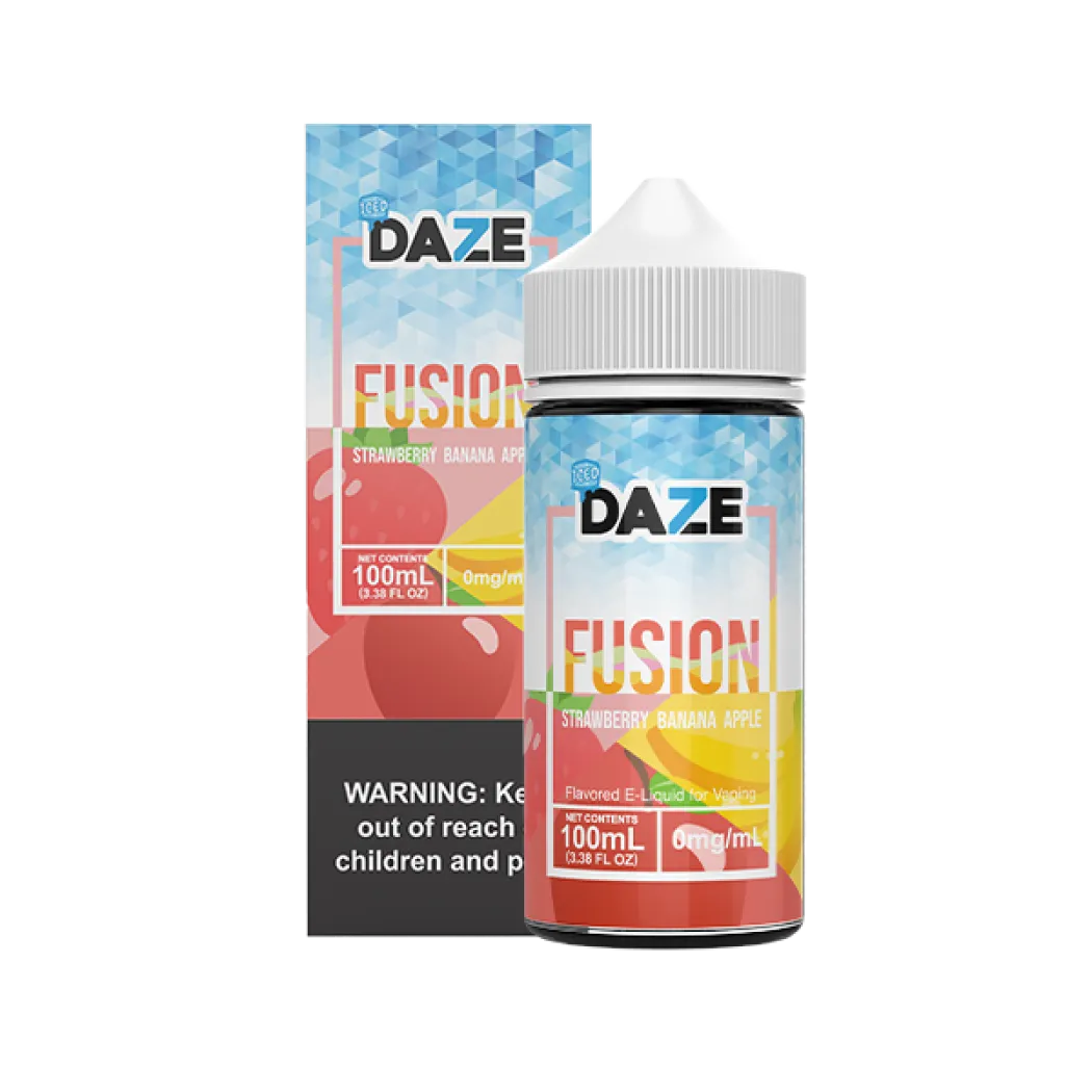 7DAZE FUSION TFN - STRAWBERRY BANANA APPLE ICED - 100ML