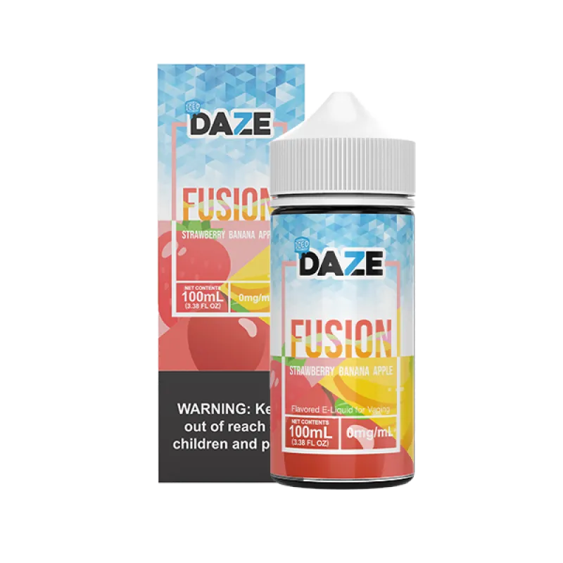 7DAZE FUSION TFN - STRAWBERRY BANANA APPLE ICED - 100ML 7DAZE FUSION TFN - STRAWBERRY BANANA APPLE ICED - 100ML