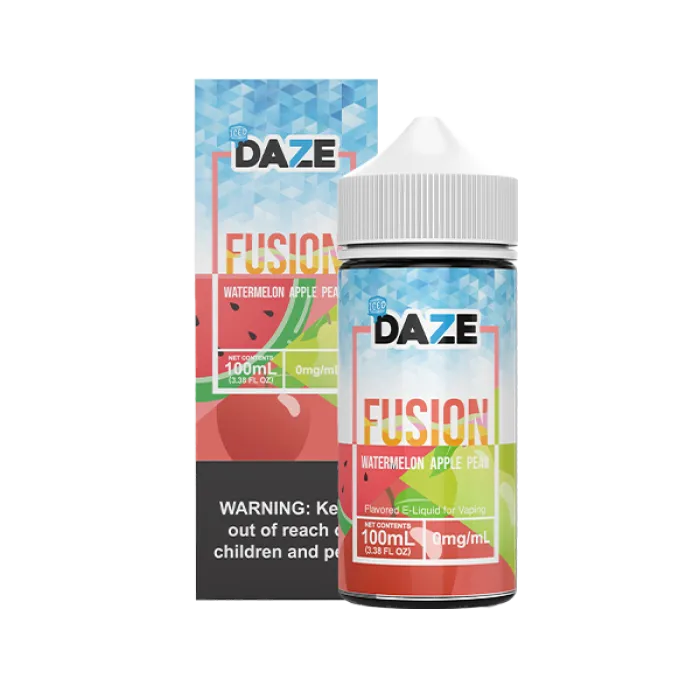 7DAZE FUSION TFN - WATERMELON APPLE PEAR ICED - 100ML