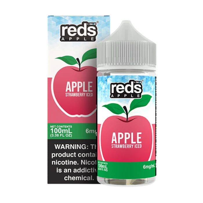 7DAZE REDS APPLE JUICE - STRAWBERRY ICED - 100ML