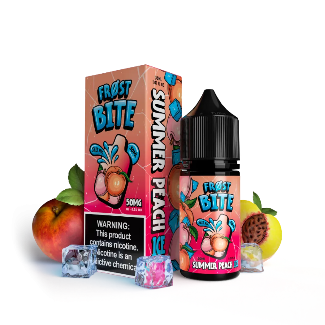 FROST BITE SALTS - SUMMER PEACH ICE - 30ML