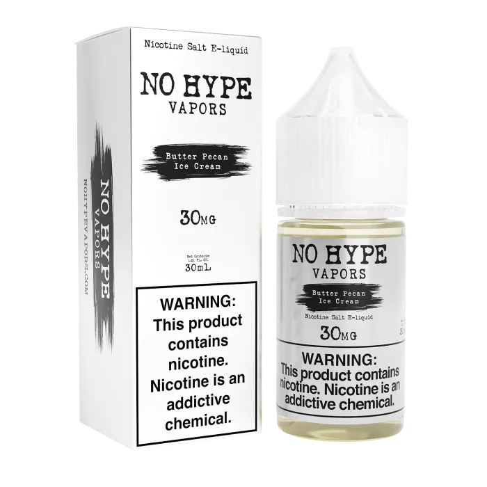 NO HYPE VAPORS SALT - BUTTER PECAN ICE CREAM - 30ML