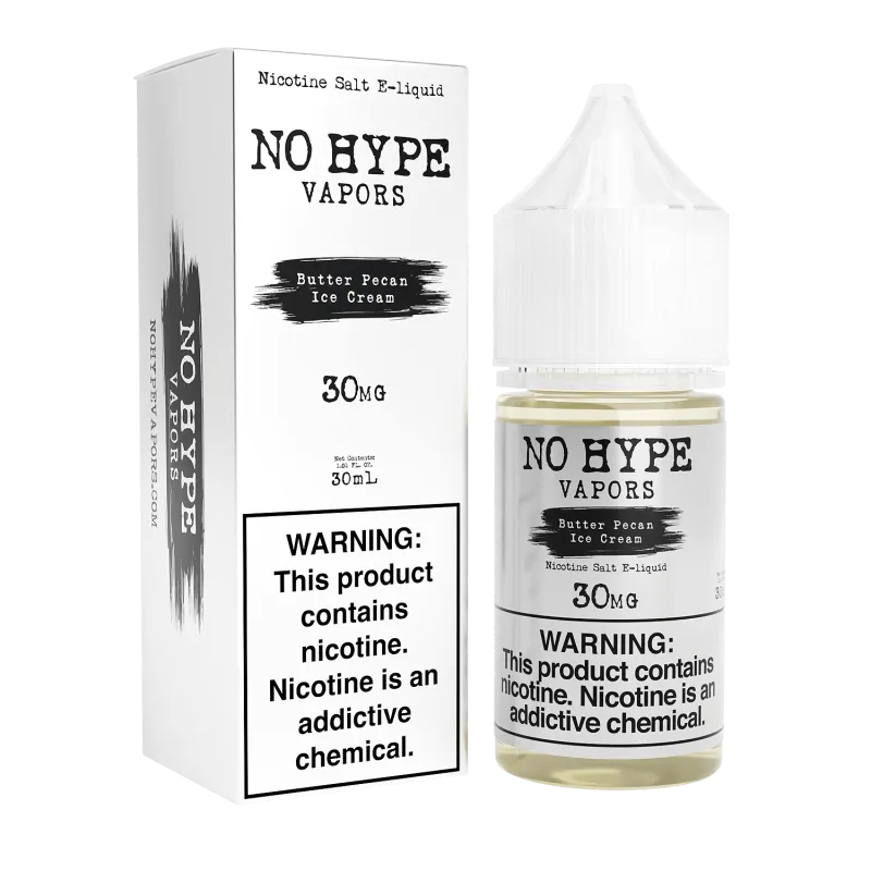 NO HYPE VAPORS SALT - BUTTER PECAN ICE CREAM - 30ML