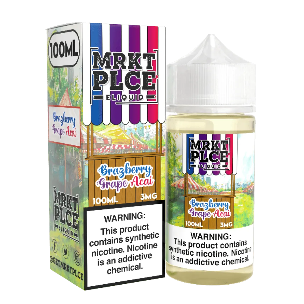 MRKT PLCE - BRAZBERRY GRAPE ACAI - 100ML