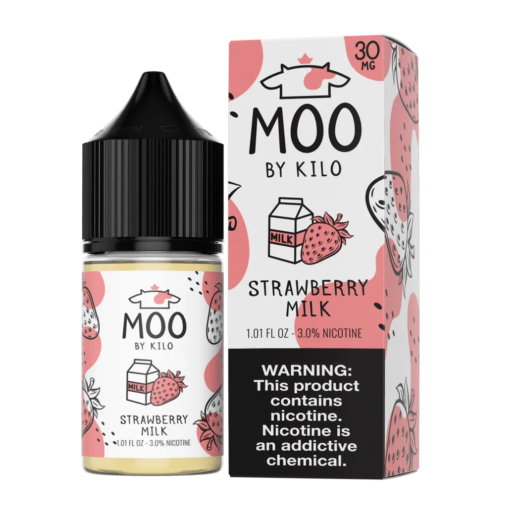MOO E-LIQUIDS SALT BY KILO - STRAWBERRY MILK - 30ML