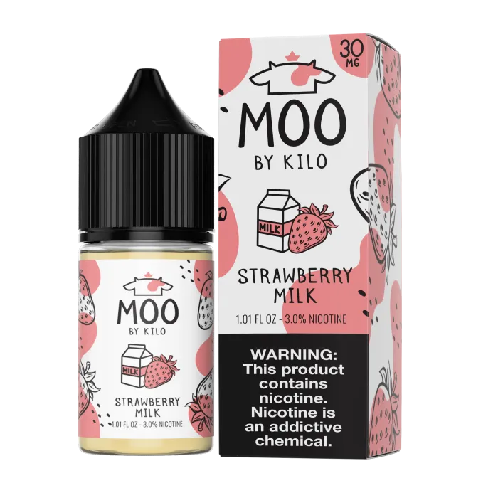 MOO E-LIQUIDS SALT BY KILO - STRAWBERRY MILK - 30ML MOO E-LIQUIDS SALT BY KILO - STRAWBERRY MILK - 30ML