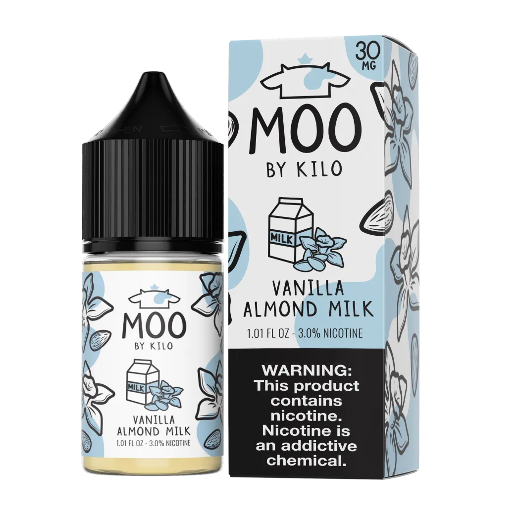 MOO E-LIQUIDS SALT BY KILO - VANILLA ALMOND MILK - 30ML