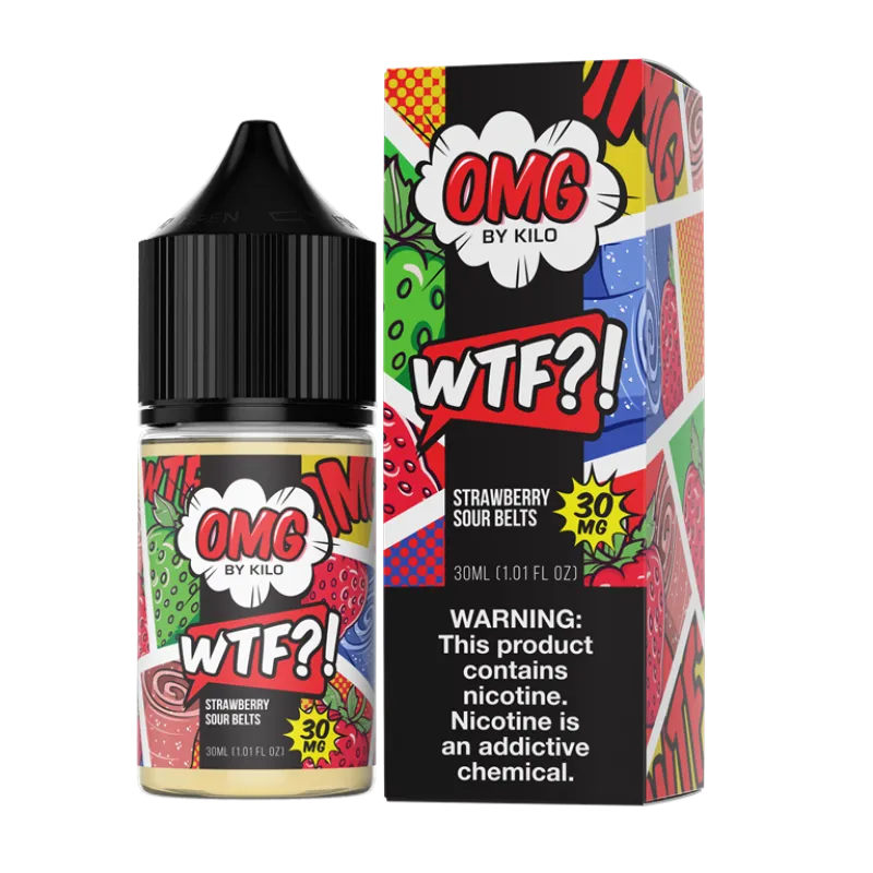 OMG E-LIQUID SALT BY KILO - WTF STRAWBERRY SOURBELT - 30ML